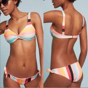Solid & Striped bikini - medium top large bottoms